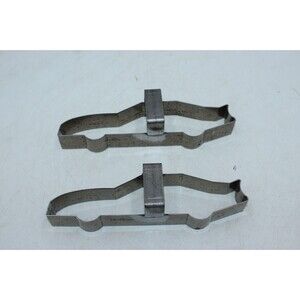 QTY:2 Lot of 2 Race Car 8'' Cookie Cutter Metal LARGE "National" Heavy Duty HTF